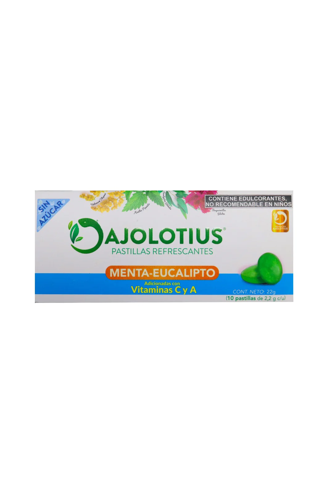 CARAMELOS REFRESCANTES - MENTA/EUCALIPTO C/10 (AJOLOTIUS)