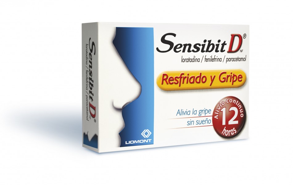 [RES002] FENILEFRINA/LORATADINA/PARACETAMOL 2.5/5/500 MG TAB. C/12 (SENSIBIT D NF) Lab. LIOMONT