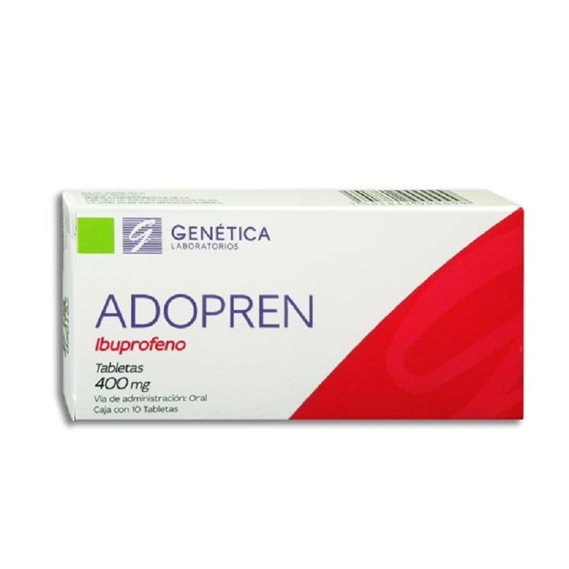 [ALG010] IBUPROFENO 400 MG TAB. C/10 (ADOPREN) Lab. GENETICA
