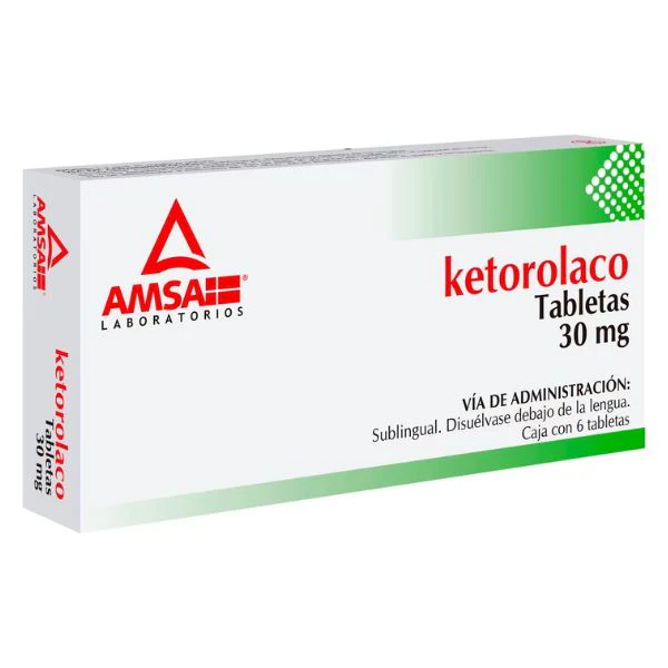 [ALG008] KETOROLACO 30 MG TAB. C/6 (KETOROLACO SL) Lab. AMSA