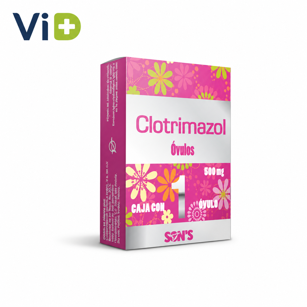 CLOTRIMAZOL 500 MG ÓVULO C/1 (CLOTRIMAZOL) Lab. QUIMICA SON'S