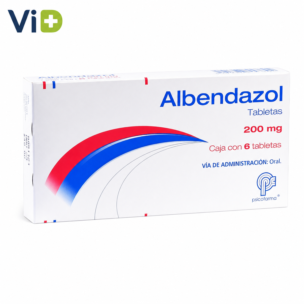 [ATP002] ALBENDAZOL 200 MG TAB. C/6 (ALBENDAZOL) Lab. PSICOFARMA