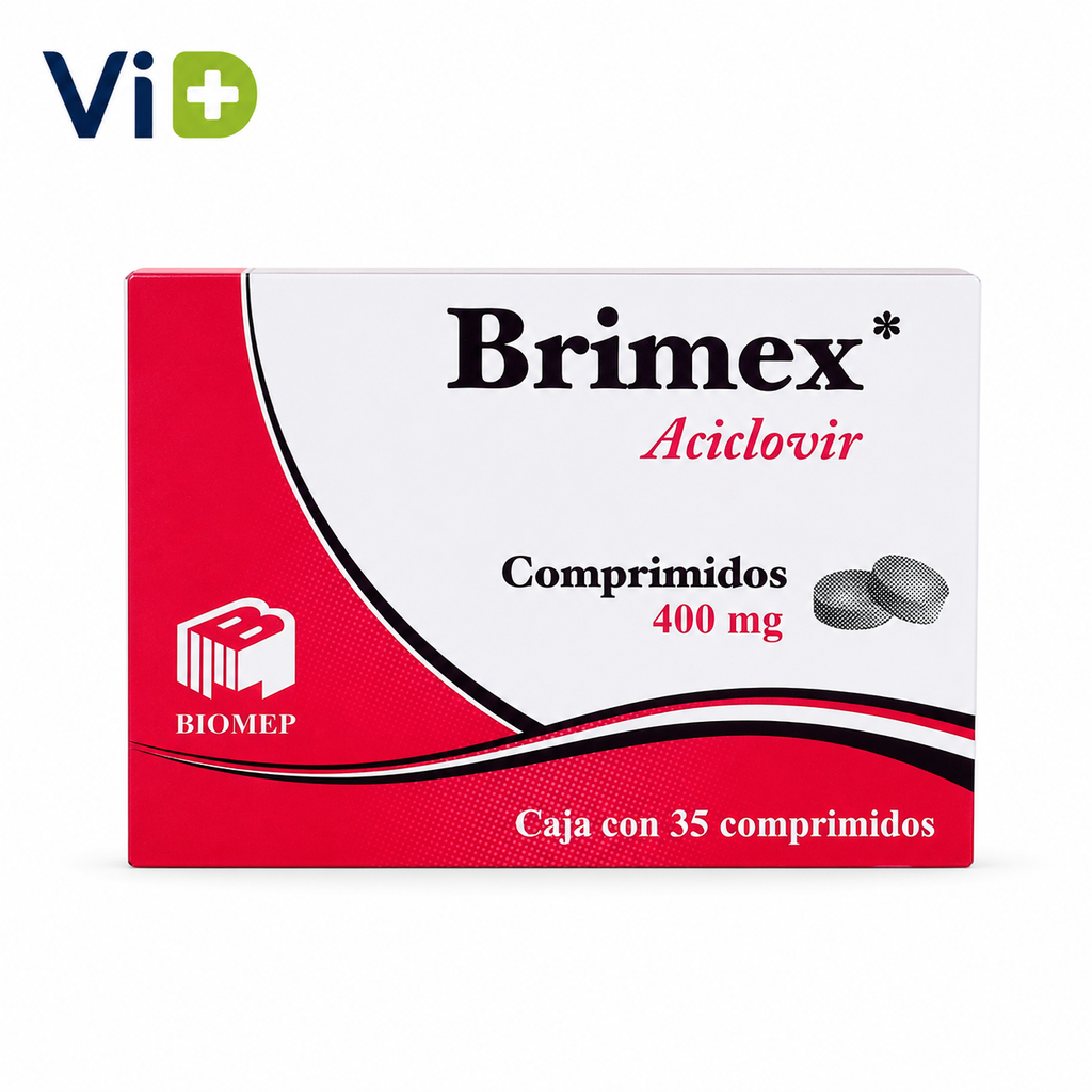 [ATV001] ACICLOVIR 400 MG TAB. C/35 (BRIMEX) Lab. BIOMEP