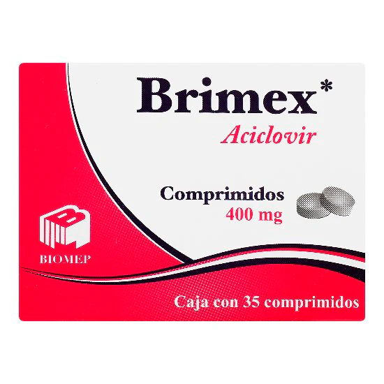[ATV001] ACICLOVIR 400 MG TAB. C/35 (BRIMEX) Lab. BIOMEP