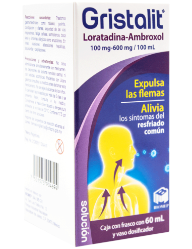 [RES015] LORATADINA/AMBROXOL 100/600 MG/100 ML SOL. 30 ML (GRISTALIT) Lab. BIOMEP