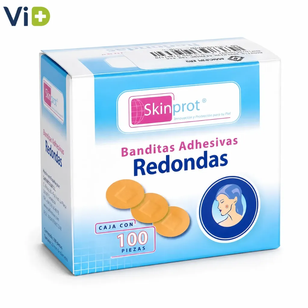 CURITAS ADHESIVAS REDONDAS C/100