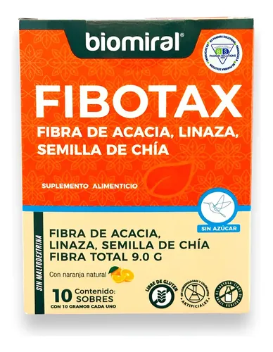 FIBOTAX SAB NARANJA SOBS 10G C/10 SIN AZUCAR