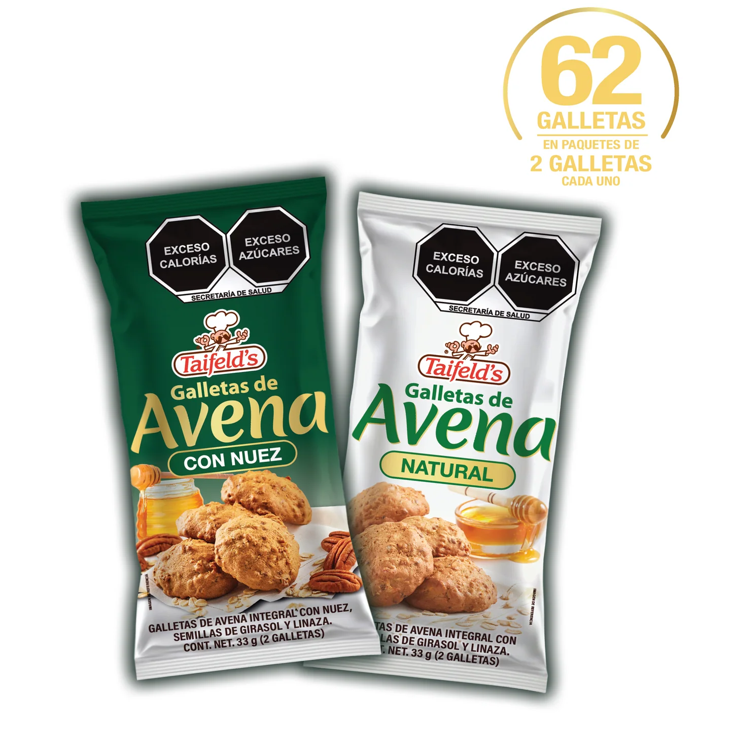 GALLETAS DE AVENA (TAIFELD'S) 2/u