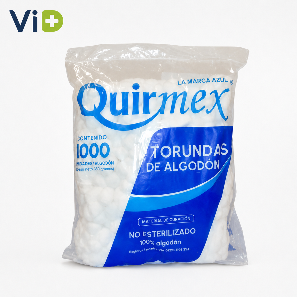 [MDC013] ALGODON NO ESTERILIZADO -  BOLSA B/1000 QUIRMEX