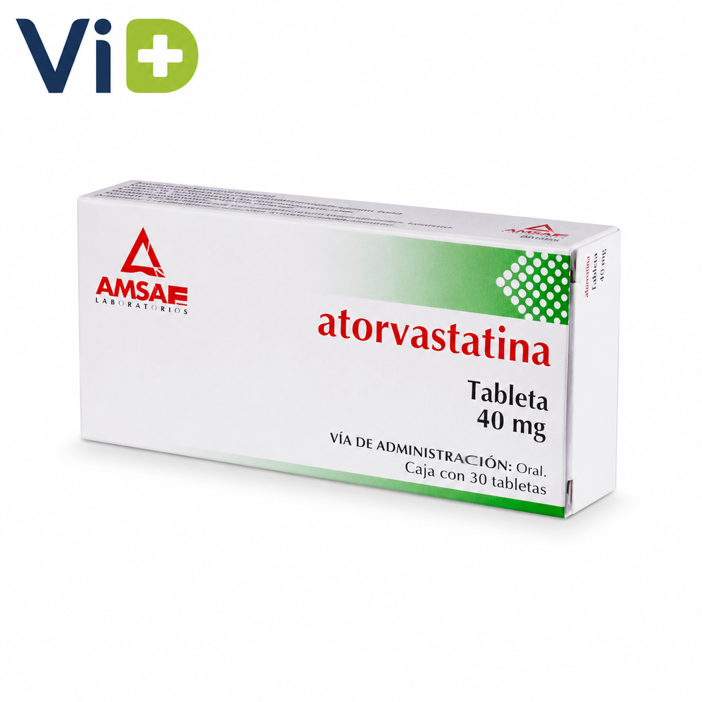 ATORVASTATINA 40 MG TAB. C/10 (ATORVASTATINA) Lab. AMSA
