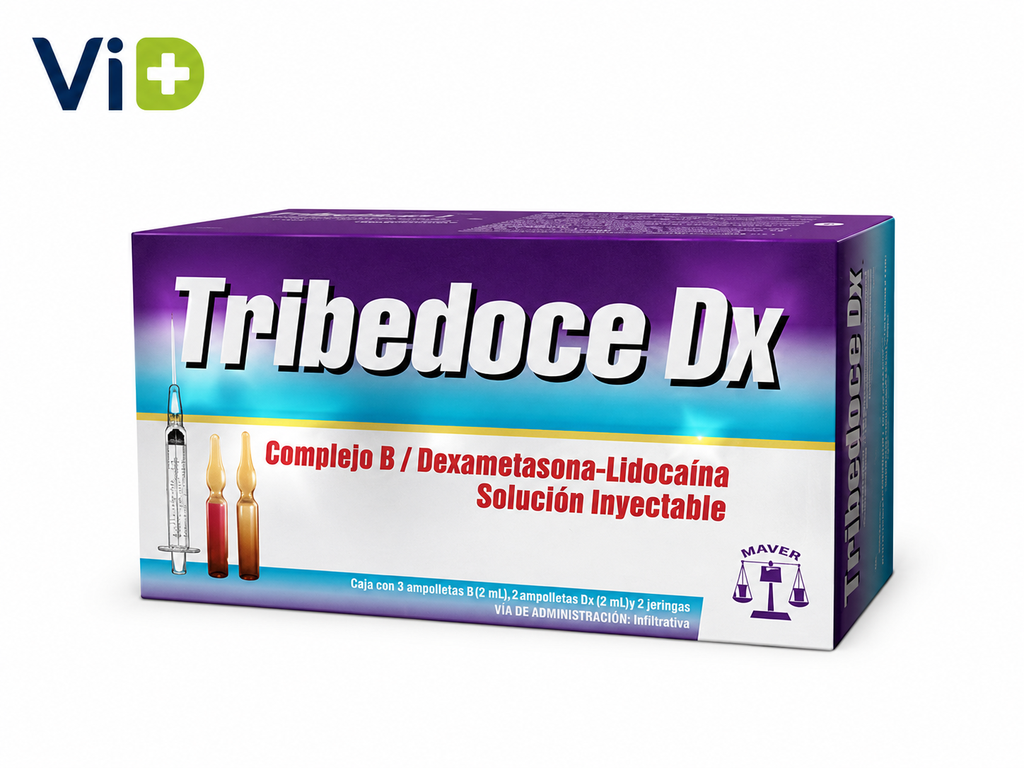 [ALG022] COMPLEJO B, DEXAMETASONA, LIDOCAÍNA INY. C/3 (TRIBEDOCE-DX)