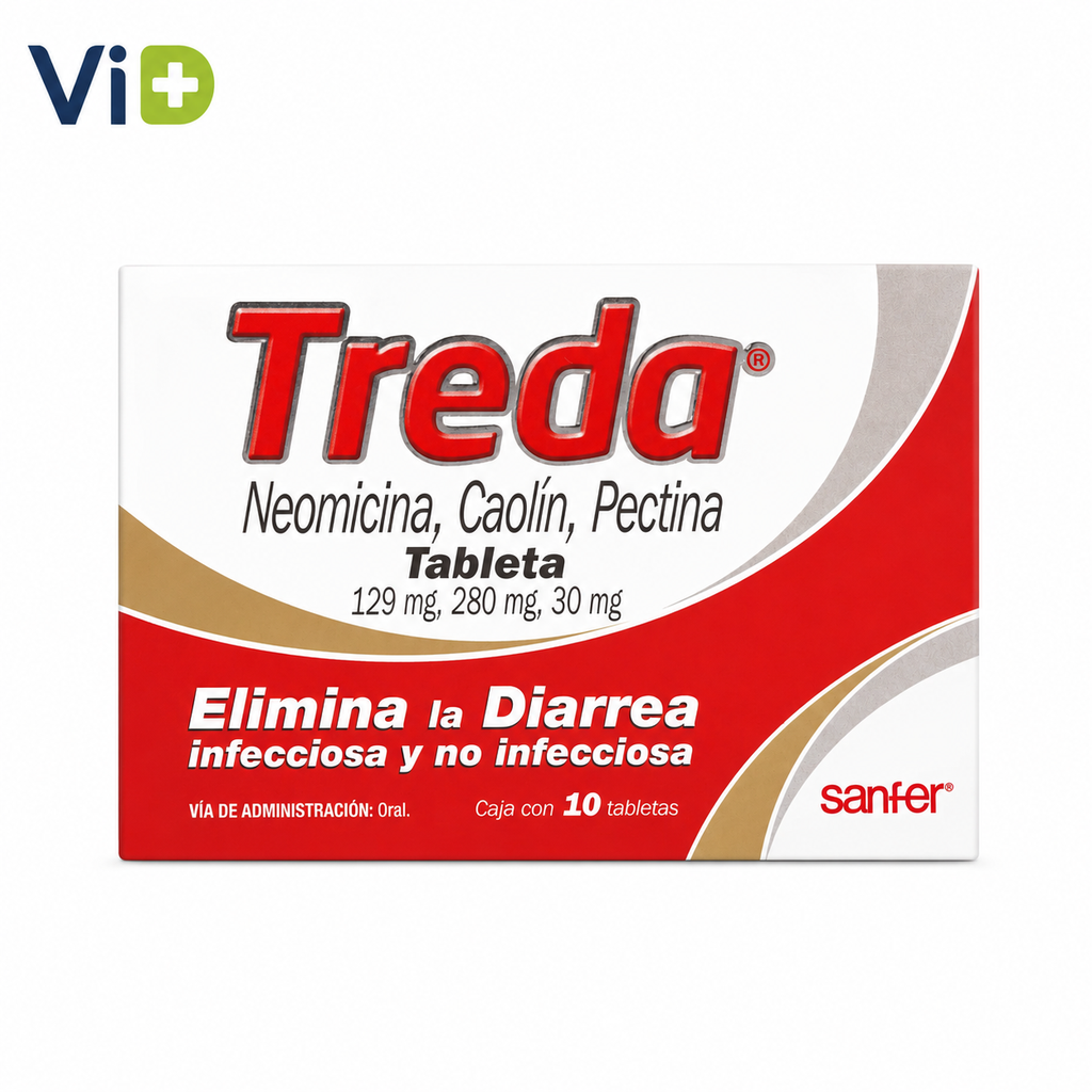 [GAS014] NEOMICINA/CAOLÍN/PECTINA 129/280/30 MG (TREDA)