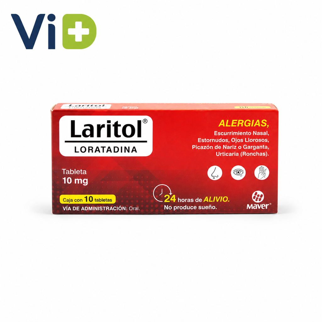 [ATH001] LORATADINA - 10 MG (LARITOL) Lab. MAVER